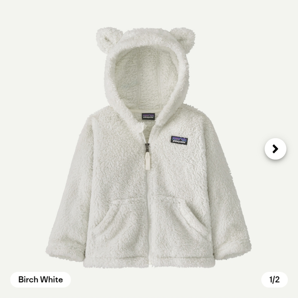 Patagonia Furry Friends Fleece Hoody, White